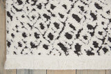 Nourison Kamala DS502 Tribal Machine Made Power-loomed Indoor only Area Rug White/Black 9'3" x 12'9" 99446407566