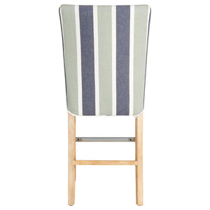 Milton Fabric Counter Stool Hurley Stripe Blue