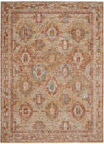 Nourison Petra PTR01 Persian Machine Made Power-loomed Indoor only Area Rug Rust 9'3" x 12'7" 99446027009