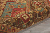 Nourison Living Treasures LI01 Persian Machine Made Loomed Indoor only Area Rug Rust 7'6" x 9'6" 99446675323