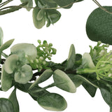 Hazlett 5-foot Floral Eucalyptus Artificial Garland, Green Noble House