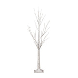 4-Foot Pre-Lit 48 White LED Artificial Twig Birch Tree