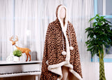 Leopard Brown Hooded Snuggle