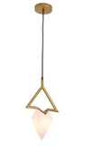 Bethel Gold Pendant in Metal & Acrylic