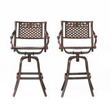 Sebastian Cast Aluminum Barstools - Set of 2