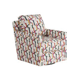 Fusion 21-02G-C Transitional Swivel Glider Chair 21-02G-C Fiddlesticks Confetti Swivel Glider