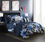 Malea Blue Queen 12pc Comforter Set