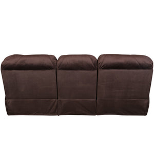 Porter Designs Ramsey Microfiber Transitional Reclining Sofa Brown 03-112C-01-6012