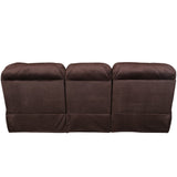 Porter Designs Ramsey Microfiber Transitional Reclining Sofa Brown 03-112C-01-6012