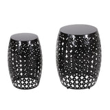 Colcord Outdoor Metal Side Tables - Set of 2