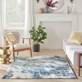 Nourison Kathy Ireland American Manor AMR03 Modern & Contemporary Machine Made Power-loomed Indoor only Area Rug Blue/Ivory 5'3" x 7'3" 99446883216