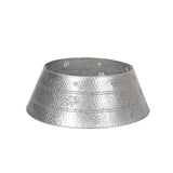 Wolfeboro Metal Christmas Tree Collar, Silver Noble House