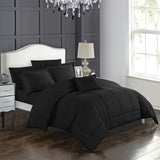 Jordyn Black Twin 6pc Comforter Set
