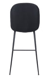 Zuo Modern Miles 100% Polyurethane, Plywood, Steel Modern Commercial Grade Barstool Black 100% Polyurethane, Plywood, Steel