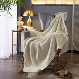 Dorsey Beige Throw Blanket