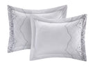 Grace White Queen - 12 Piece Comforter Set