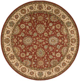Nourison Living Treasures LI05 Persian Machine Made Loomed Indoor only Area Rug Rust 5'10" x ROUND 99446673619