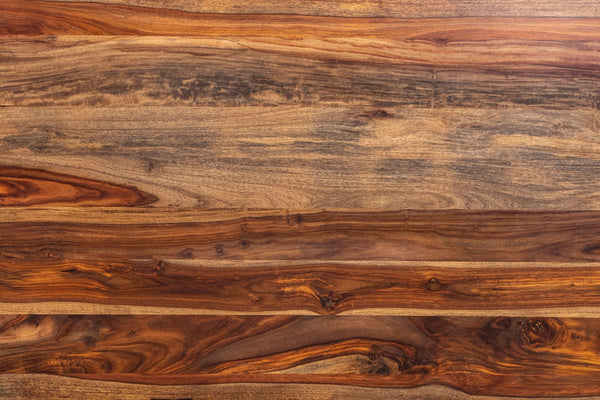 Porter Designs Manzanita Live Edge Solid Acacia Wood Natural Dining Table Brown 07-196-01-DT82HX-KIT