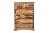 Porter Designs Taos Solid Sheesham Wood Natural Chest Natural 04-196-03-9048N