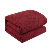 Mayflower Brick Red Queen 5pc Comforter Set