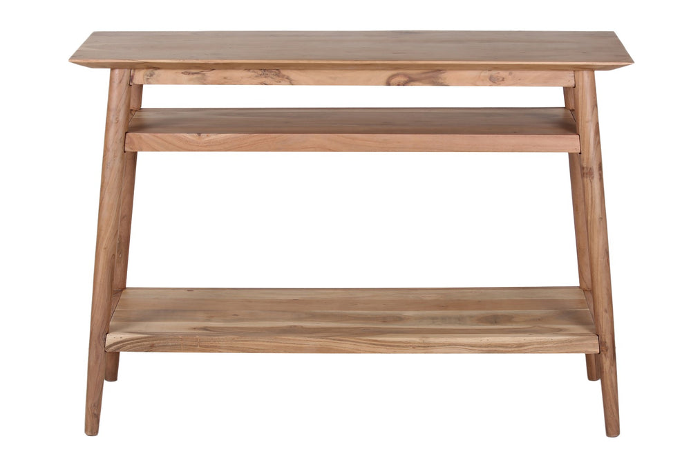 Porter Designs Portola Solid Acacia Wood Transitional Console Table Natural 05-108-10-5023