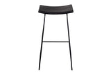 Porter Designs Yuki Solid Mango Wood Seat Contemporary Bar Stool Black 07-108-11-8654-1