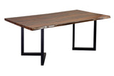 Porter Designs Manzanita Live Edge Solid Acacia Wood Natural Dining Table Brown 07-196-01-7240V-KIT