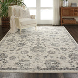 Nourison Fusion FSS15 Vintage Machine Made Power-loomed Indoor only Area Rug Cream/Grey 7'10" x 10'6" 99446425133