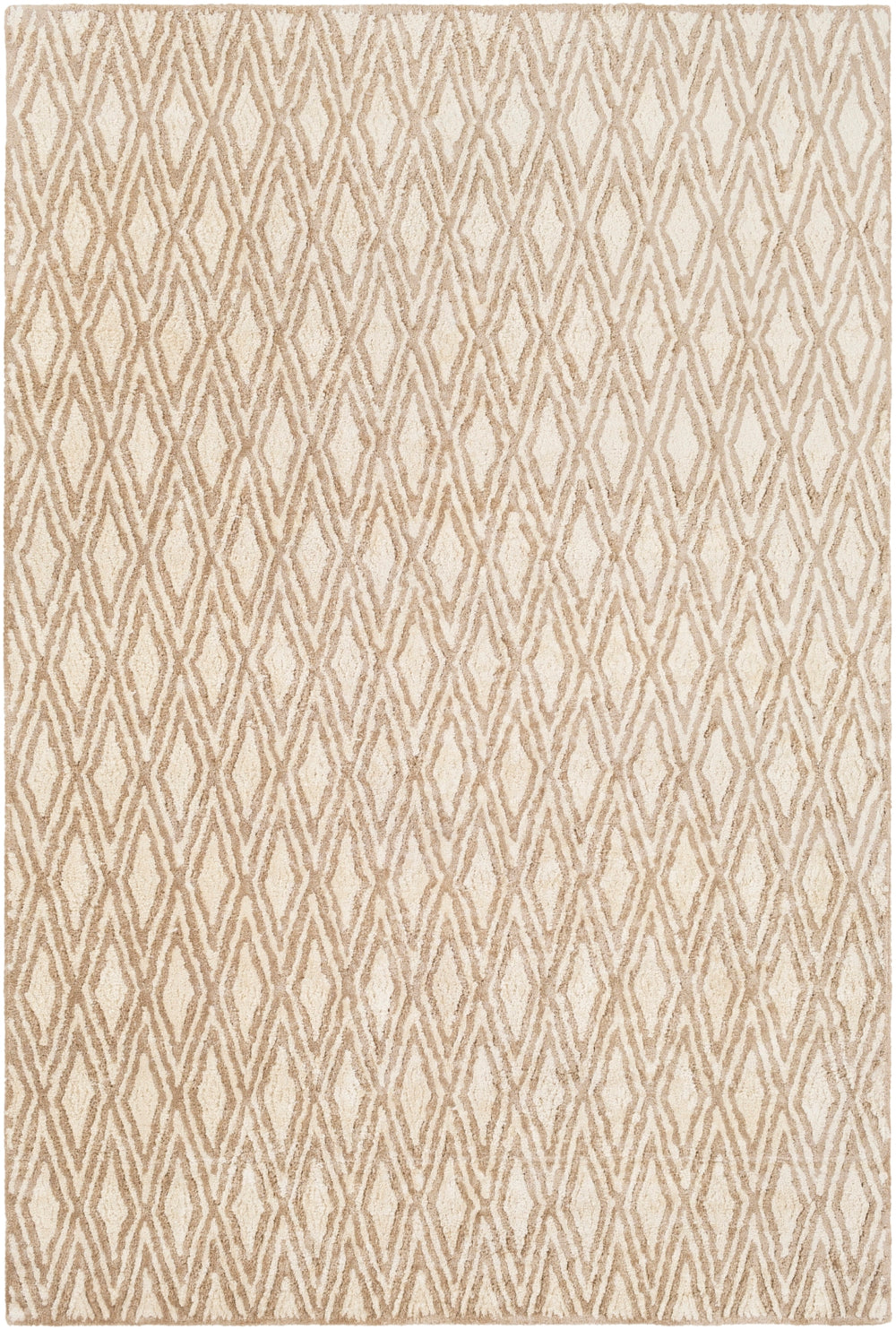 Quartz QTZ-5013 Modern Viscose Rug QTZ5013-913 Camel, Cream 100% Viscose 9' x 13'