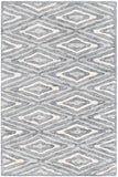 Quartz QTZ-5015 Modern Viscose Rug QTZ5015-913 Charcoal, Light Gray, Cream 100% Viscose 9' x 13'