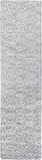 Quartz QTZ-5015 Modern Viscose Rug QTZ5015-2610 Charcoal, Light Gray, Cream 100% Viscose 2'6" x 10'