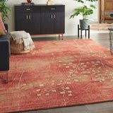 Nourison Somerset ST74 Rustic Machine Made Power-loomed Indoor Area Rug Flame 6'7" x 9'7" 99446376190