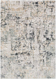 Quatro QUA-2302 Modern Polypropylene, Polyester Rug QUA2302-93123 Silver Gray, Medium Gray, Tan, White, Charcoal 60% Polypropylene, 40% Polyester 9' x 12'4"