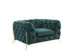 VIG Furniture Divani Casa Quincey - Transitional Emerald Green Velvet Chair VGKNK8520-GRN-CH