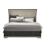 Eve King Upholstered Panel Bed