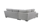 Porter Designs Arcadia Tufted-Upholstery Modern Sectional Cream 01-207C-23-1354-KIT