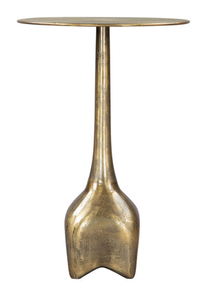 Zuo Modern Lexi Aluminum Modern Commercial Grade Side Table Antique Brass Aluminum