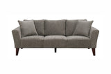 Porter Designs Percy Soft Microfiber Contemporary Sofa Gray 01-33C-01-5310