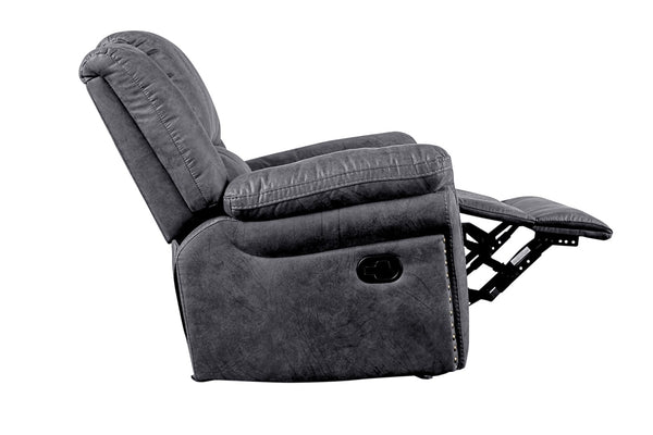 Porter Designs Socorro Manual Contemporary Recliner Gray 03-180C-03-7625
