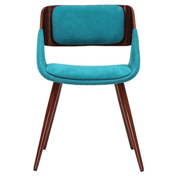 Cyprus Dining Chair - Chic Mid-Century Design with Comfortable Cushions and Stylish Bent Wood Frame