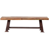 Porter Designs Brooklyn Eco-Friendly Reclaimed Wood Reclaimed Dining Bench Multicolored 07-114-13-5295-KIT