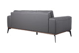 Porter Designs Pietro Top Grain Leather Contemporary Sofa Gray 02-204C-01-2110