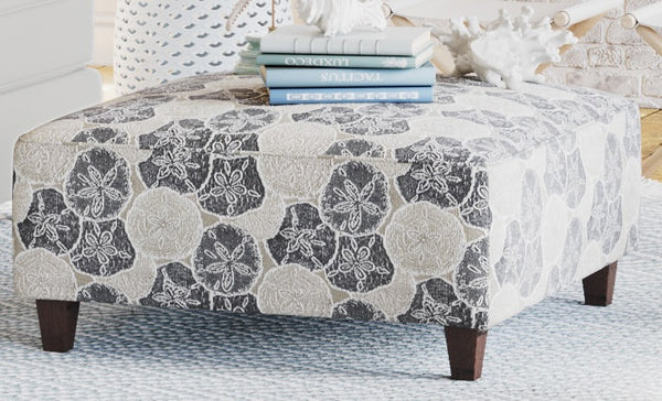 Fusion 109 Transitional Cocktail Ottoman 109 Seashore Sand 38" Square Cocktail Ottoman