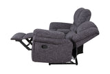 Porter Designs Socorro Reclining Console Loveseat Contemporary Reclining Love Gray 03-201-02-7626