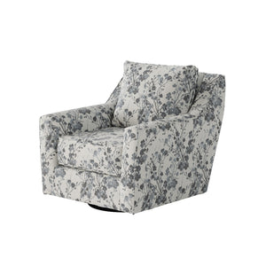 Fusion 67-02G-C Transitional Swivel Glider Chair 67-02G-C Freesia Denim