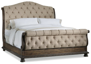 Hooker Furniture Rhapsody Traditional-Formal Queen Tufted Bed in Hardwood Solids, Fabric, Resin 5070-90550