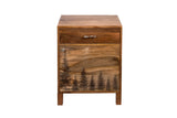 Porter Designs Cascade Solid Wood Contemporary Nightstand Natural 04-215-04-6598