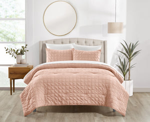 Jessa Blush Twin 2pc Comforter Set