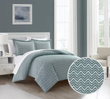 Blaine Green Queen 3pc Duvet Set