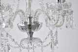 Bethel Chrome Chandelier in Metal & Crystal